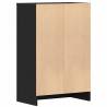 Shop Stylish Black Oak Shoe Cabinet - 60x35x92 cm