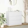 Stylish White Sideboard 80x35x76 cm | Hipomarket