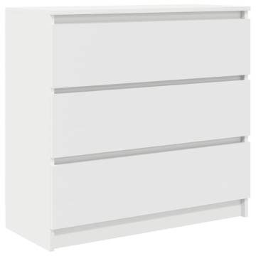 Stylish White Sideboard 80x35x76 cm | Hipomarket