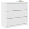 Stylish White Sideboard 80x35x76 cm | Hipomarket