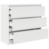 Stylish White Sideboard 80x35x76 cm | Hipomarket