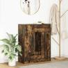 Smoked Oak Sideboard with Drawers & Doors - 73x31x90 cm