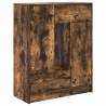 Smoked Oak Sideboard with Drawers & Doors - 73x31x90 cm