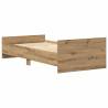 Artisan Oak Bed Frame 75x190 cm - Durable Engineered Wood