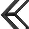 Black Firewood Rack 50x25x50 cm - Cold-Rolled Steel Storage