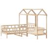 Wooden Day Bed Set with Roof 80x200 cm - Modern & Versatile