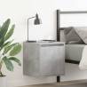  Wall-Mounted Bedside Cabinets 2 pcs Concrete Grey 38x34x40 cm Quantity in Package 2 Colour concrete grey 