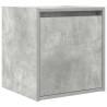 Wall-Mounted Bedside Cabinets - Set of 2 in Concrete Grey