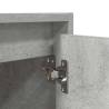 Wall-Mounted Bedside Cabinets - Set of 2 in Concrete Grey