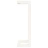 Sturdy White Towel Rack - Solid Pine Wood 23x18x60 cm