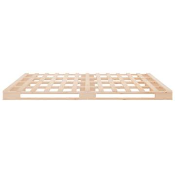 Solid Pine Pallet Bed Frame 140x190 cm | Hipomarket