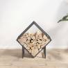 Firewood Rack Anthracite 50x25x50 cm - Sturdy Steel Storage