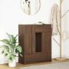  Sideboard with Drawers and Doors Brown Oak 73x31x90 cm Colour brown oak Quantity in Package 1 