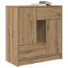 Artisan Oak Sideboard with Drawers & Doors - 70.5x34x74.5 cm