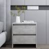  Bedside Cabinet Concrete Grey 45x34.5x44.5 cm Engineered Wood Colour concrete grey Quantity in Package 1 