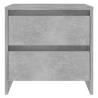 Elegant Concrete Grey Bedside Cabinet - 45x34.5x44.5 cm