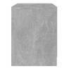 Elegant Concrete Grey Bedside Cabinet - 45x34.5x44.5 cm