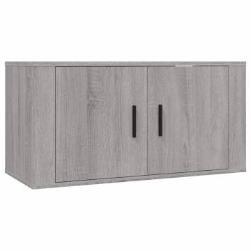 3 Piece TV Cabinet Set - Grey Sonoma Engineered Wood