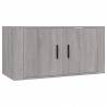 3 Piece TV Cabinet Set - Grey Sonoma Engineered Wood