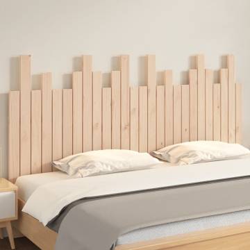 Elegant Solid Wood Pine Wall Headboard - 166x3x80 cm