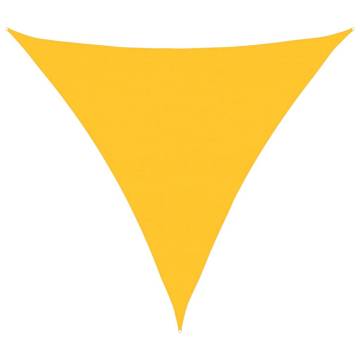 Triangular Yellow Sunshade Sail 6x6m - 160 gm² HDPE