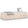 Day Bed Without Mattress 80x200 cm - Solid Pine Wood