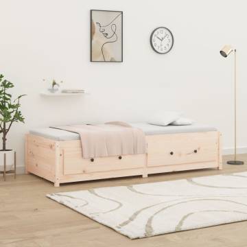 Day Bed Without Mattress 80x200 cm - Solid Pine Wood