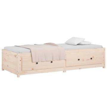 Day Bed Without Mattress 80x200 cm - Solid Pine Wood