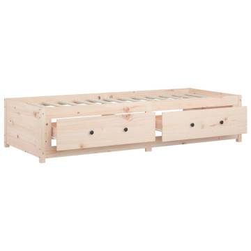 Day Bed Without Mattress 80x200 cm - Solid Pine Wood