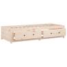 Day Bed Without Mattress 80x200 cm - Solid Pine Wood