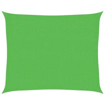 Sunshade Sail 160 gm² Light Green 2.5x3 m HDPE - Hipomarket