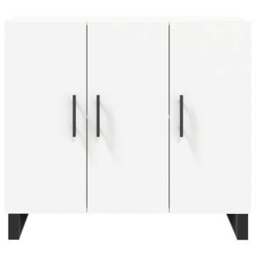 Modern White Sideboard - 90x34x80 cm Engineered Wood | HipoMarket