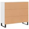 Modern White Sideboard - 90x34x80 cm Engineered Wood | HipoMarket