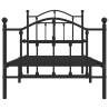 Stylish Black Metal Bed Frame 80x200cm - Durable & Elegant