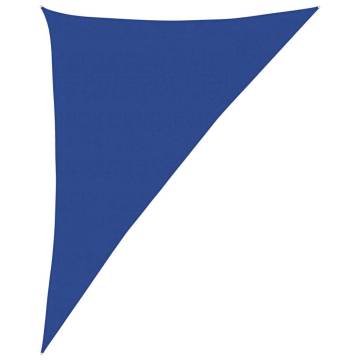 Sunshade Sail 160 gm² Triangular Blue 4x5x6.8 m | Hipomarket