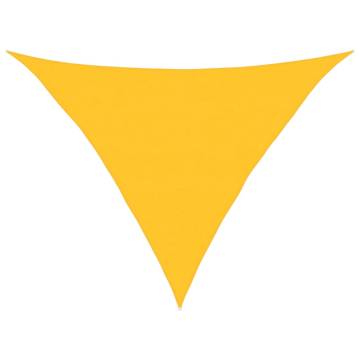 Sunshade Sail 160 gm² Triangular Yellow 5x5x6 m | HDPE