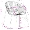 Garden Egg Chair - Black & White Poly Rattan | Hipomarket