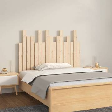 Wall Headboard 108x3x80 cm Solid Pine | Elegant Bedroom Decor