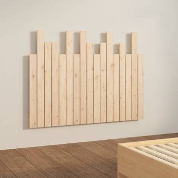 Wall Headboard 108x3x80 cm Solid Pine | Elegant Bedroom Decor