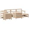 7 Piece Solid Wood Pine Garden Sofa Set | Durable & Stylish