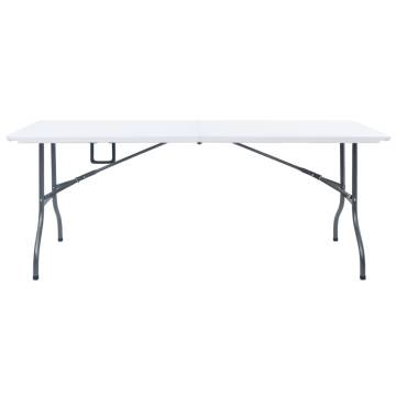 Folding Garden Table White 180x72 cm - Durable & Portable