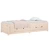 Day Bed without Mattress 75x190 cm - Solid Pine Small Single