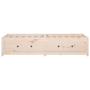 Day Bed without Mattress 75x190 cm - Solid Pine Small Single