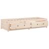 Day Bed without Mattress 75x190 cm - Solid Pine Small Single