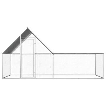 Spacious Chicken Coop 4x2x2 m | Galvanised Steel | Hipomarket