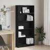  Bookcase Black Oak 80x24x176 cm Engineered Wood Colour black oak Quantity in Package 1 Height 176 cm Width 80 cm 