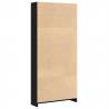 Black Oak Bookcase 80x24x176 cm - Stylish Storage Solution