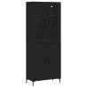 Stylish Highboard Black 69.5x34x180 cm | Hipomarket UK