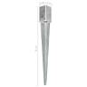 Ground Spikes Set - 6 Pcs Galvanised Steel | 8x8x76 cm