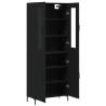 Stylish Highboard Black 69.5x34x180 cm | Hipomarket UK